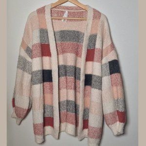 NEW Soft Cozy Oversized Cardigan Sweater in Pink